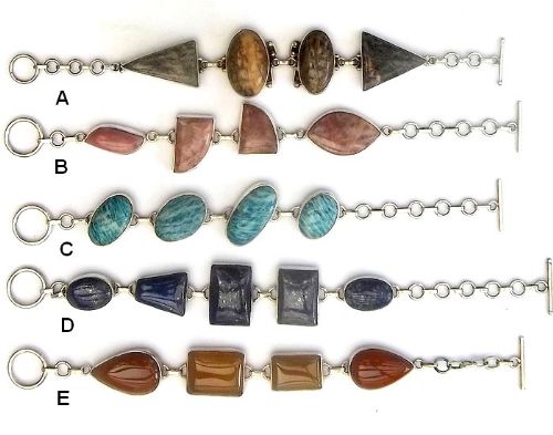 Varied Indian Gemstone Bracelets